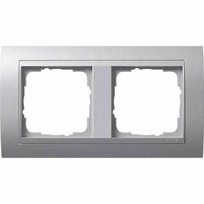 Gira Event Rahmen, 2f, aluminium, Kunststoff, Unterputzmontage, Thermoplast, 021236