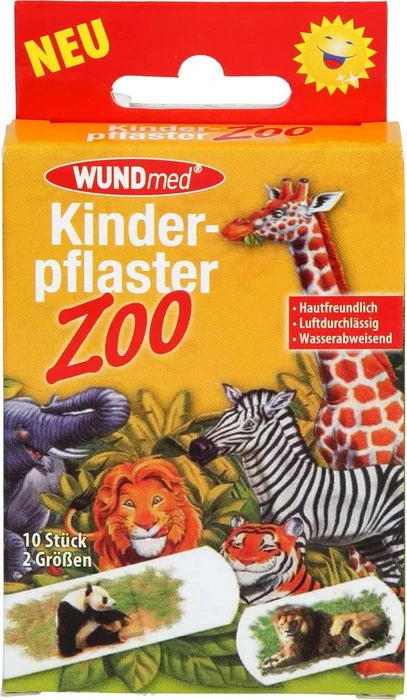 Kinderpflaster Zoo 2 Größen 10 St Pflaster