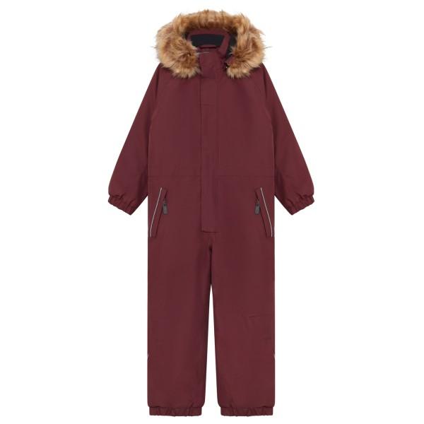 Color Kids - Kid's Coverall with Fake Fur 742845 - Overall Gr 104 rot