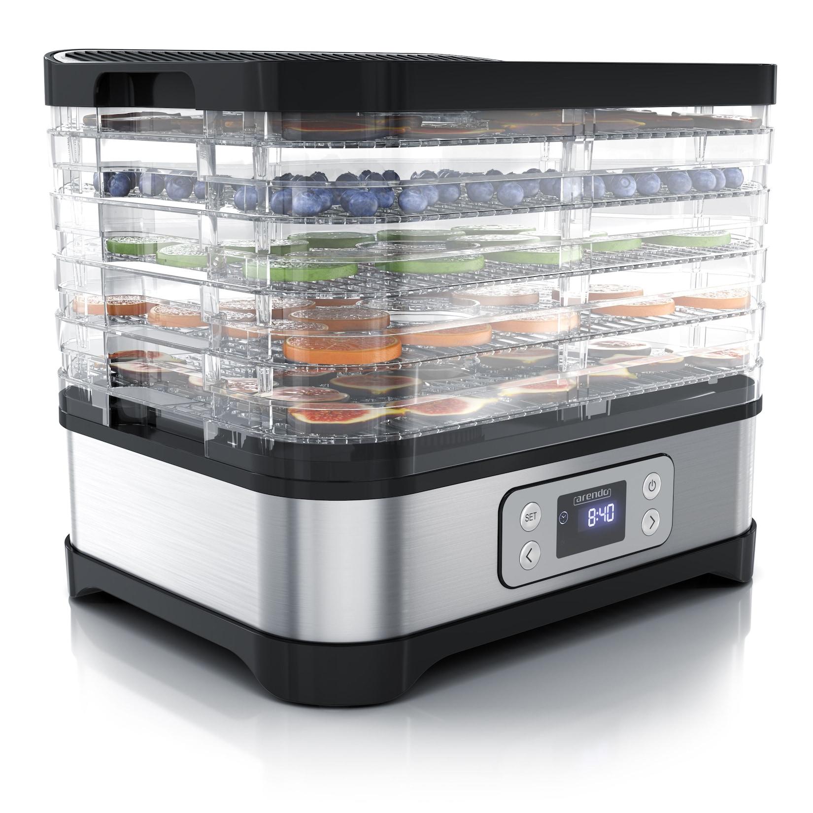 Arendo Dörrautomat mit Temperaturregler Dörrgerät DEHYDRATOR
