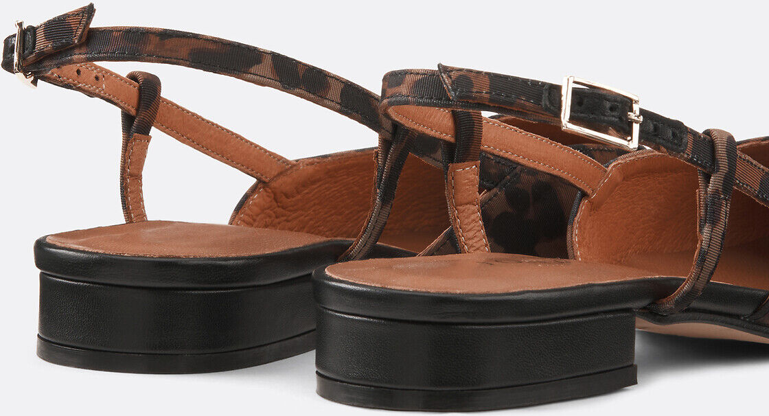 JONAK Ballerines slingback en cuir Dhapou