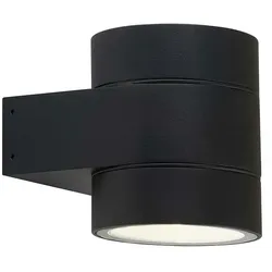 Lumexx LED Außenwandleuchte DOLIO W90, 2x 4,2W, 3000K, 2x 500lm, IP65, dimmbar, schwarz LUM-2-237-15-02