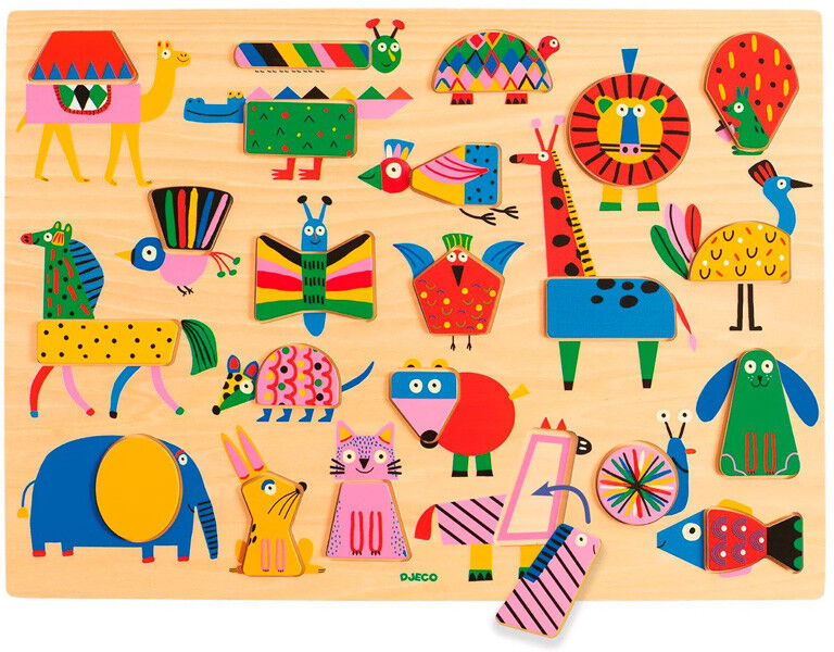 Puzzle 22 pcs Puzzlo Geo - Djeco