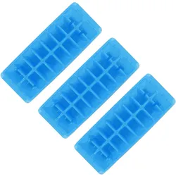 3er-Set blaue Eiswürfelbehälter mit 16 Eiswürfeln von Fackelmann