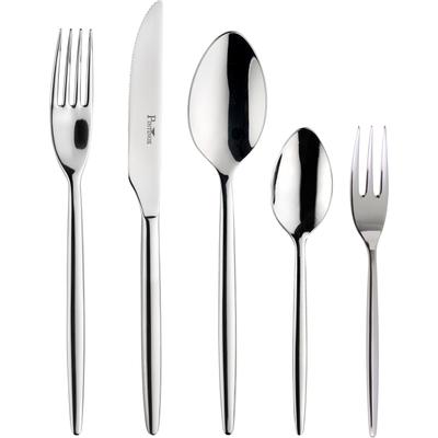 Besteck-Set PINTINOX "Stile", silber (edelstahlfarben), 30 Stk., Edelstahl 18/10, Essbesteck-Sets