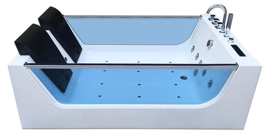 HOME DELUXE - Whirlpool Badewanne ATLANTIC XL Weiß Indoor
