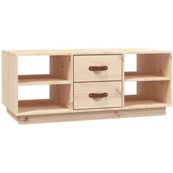 vidaXL Couchtisch 100x50x41 cm Massivholz Kiefer