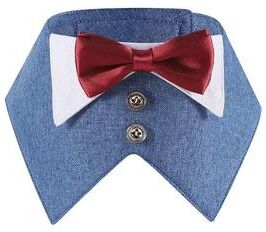 Uplift Treasures Formal Dog Tuxedo Bandana Bowtie Collar b xs