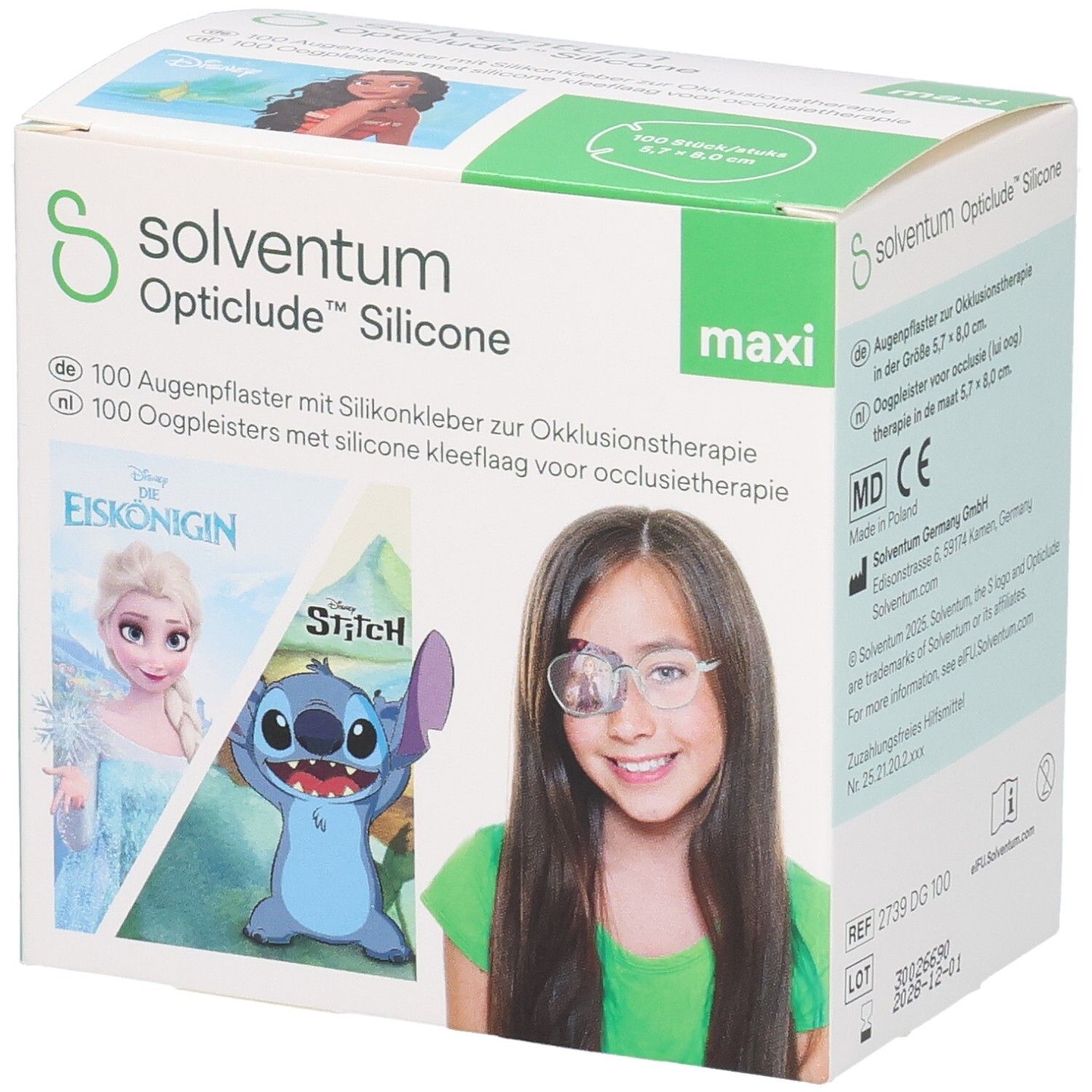 Opticlude Silicone Disney girls maxi 5,7x8 cm 100 St Pflaster