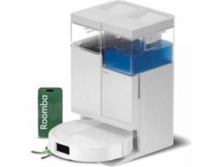 iRobot Roomba Plus 515 Combo Robot+AutoWash- 22KPa -Base Multifonction - Lavage à 75°C - Séchage des lingettes à 45°C