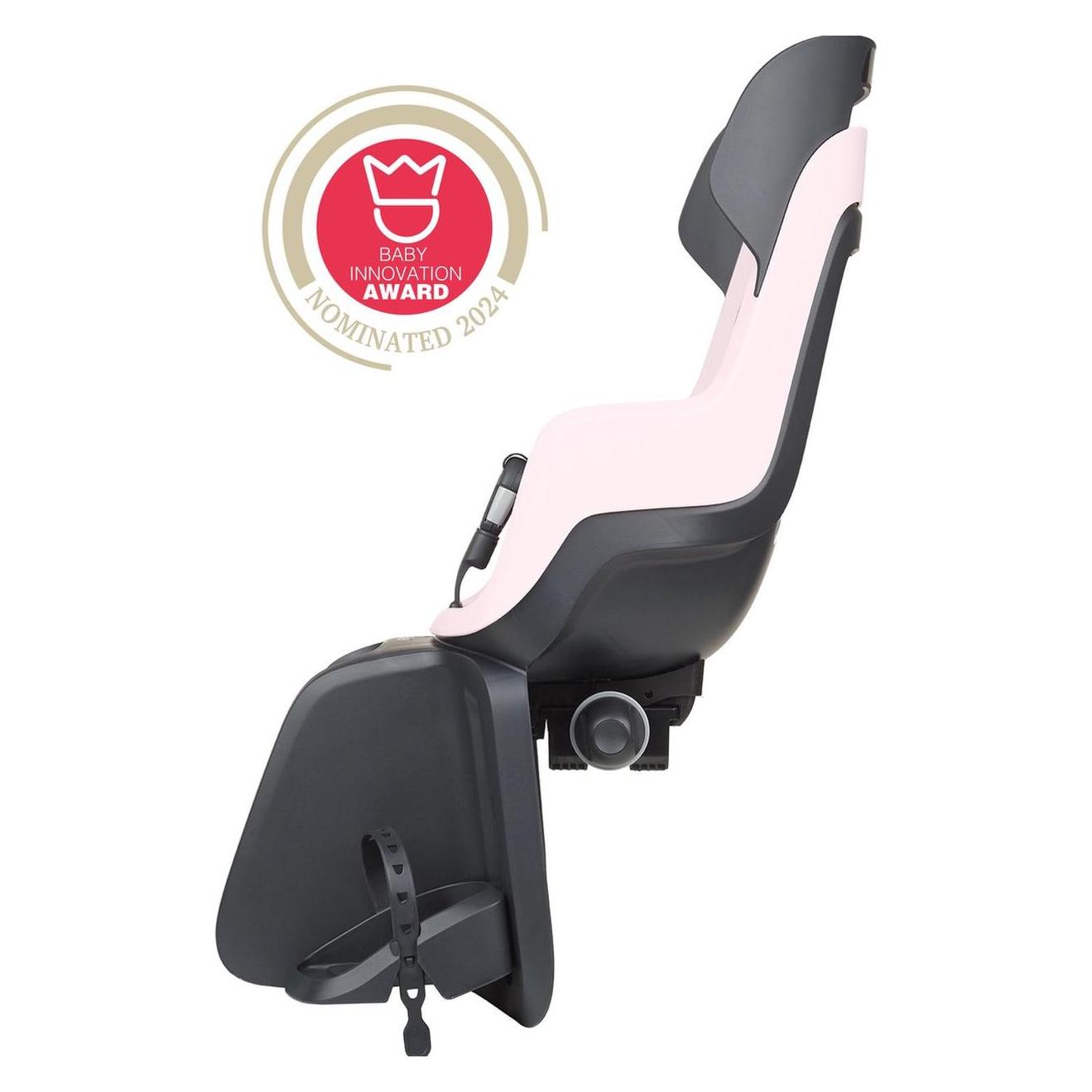 bobike Maxi Go RS Bicycle Seat - mit dem Schlafmodus - Gepäckträger - Cotton Candy Pink (Gepäckträger (hinten), Sattelrohr) (37826729)