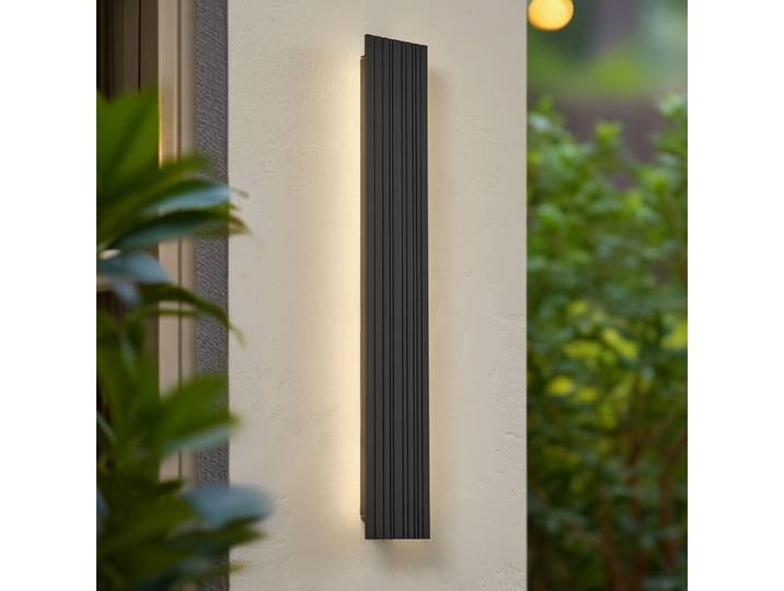 Applique d'extérieur LED Melira, longueur 60 cm, anthracite - Lucande - Terrasse - Moderne - Aluminium - À ampoule unique