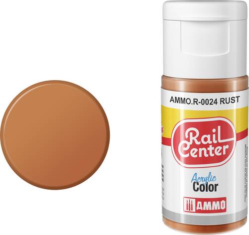 Rail Center AMMO.R-0024 Modellbau-Farbe Acryl, Rost matt 20ml