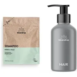 2x Kleandrop, Shampoo, Pulver,Hair Care Starter Set One (Flüssiges Shampoo, 200 ml)