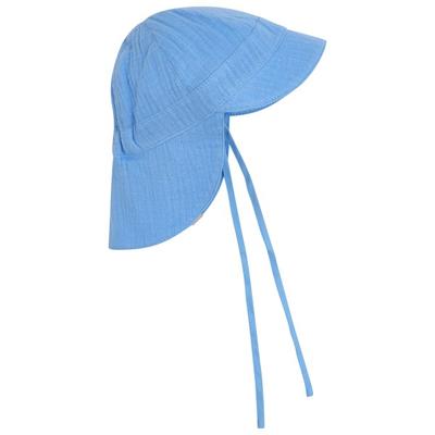 Huttelihut - Kid's Summer Hat Muslin - Hut Gr 50 cm - 12-24 Months blau