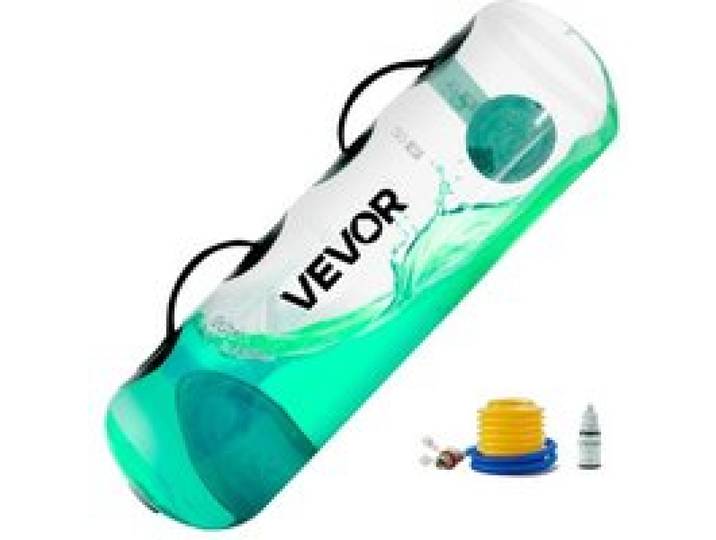VEVOR Wassergewichte Aquabag Trainings-Powerbags, 22,68 kg verstellbares tragbare Fitnessgeräte für Stabilität und Ganzkörpertraining, für Gleichgewichtstraining, Fitnessstudio-Übungen, klar