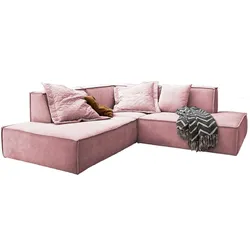 ECKSOFA SAMU Pink Webstoff