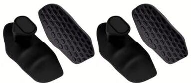 Clever Finds Anti Slip Workout Grips Rubber Palm Protectors For Weight Lifting And Pull Ups 2pair Black