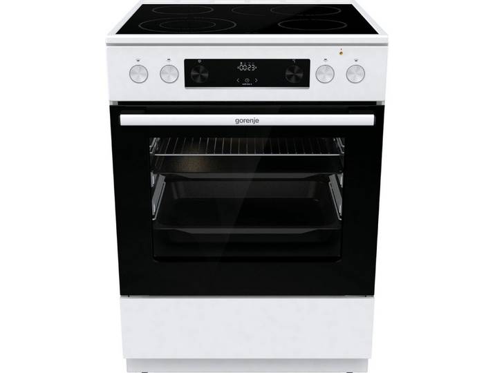GORENJE Elektro-Standherd GECS6C70, mit 2-fach-Teleskopauszug, Aqua Clean, Knusprig genießen – ganz ohne Extra-Kalorien - dank AirFry-Funktion