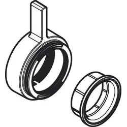 Hansgrohe DuoTurn Ab-/Umstellergriff+Gleitring mattschwarz, 94914670 94914670