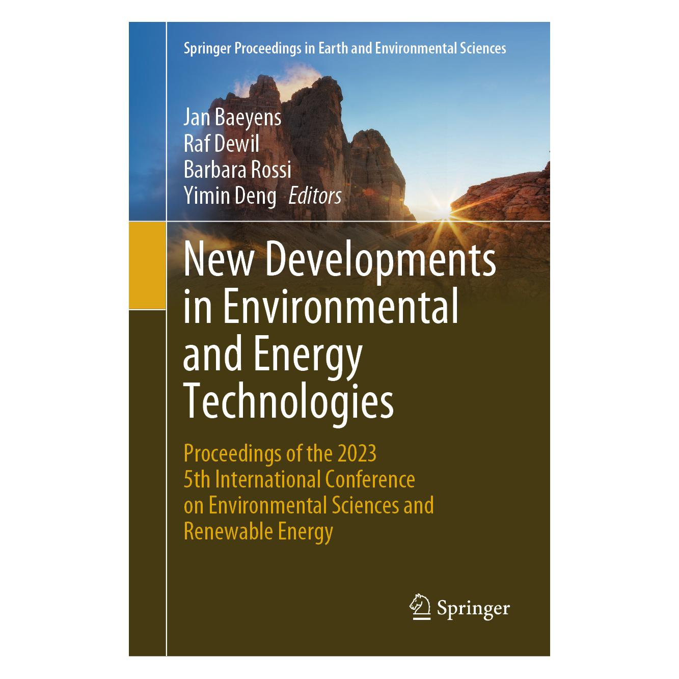 Springer New Developments in Environmental and Energy Technologies (Englisch, Hardcover, Barbara, Dewil, Raf, Rossi) (71879016)