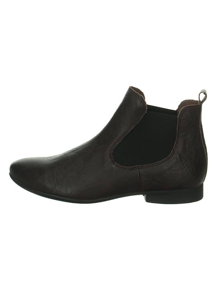 Think! Leder-Chelsea-Boots "Guad" in Braun - 41