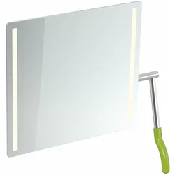 HEWI LED-Kippspiegel, rechteckig, 725x741 mm, Apfelgrün