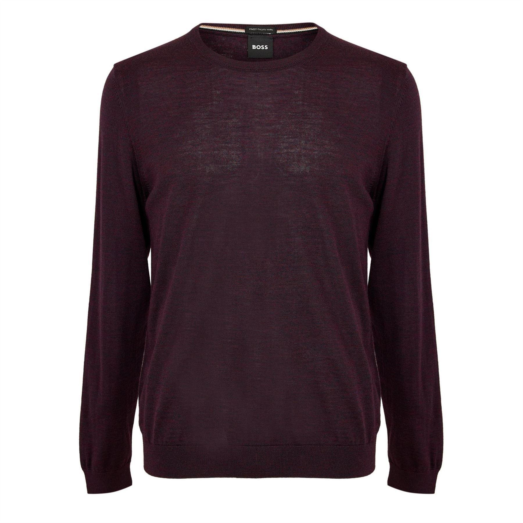 Hugo Boss Heren Leno-P Trui (Maroon)