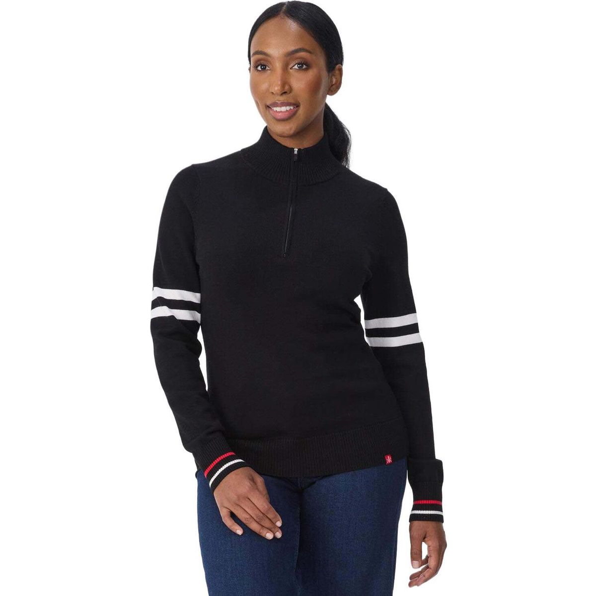 Krimson Klover Tessa Zip Neck black (001) S KK-F26403-001-S