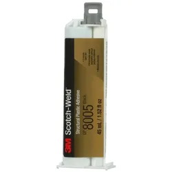 3M Scotch-Weld 2-Komponenten-Konstruktionsklebstoff auf Acrylatbasis für das EPX System DP 8005, Schwarz, 45 ml