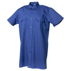 Arbeitshemd "KÖPER" kurzarm - 39/40 - mittelblau