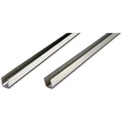 U-Profil für Glastrennwände / GLÄNZEND - 13 mm