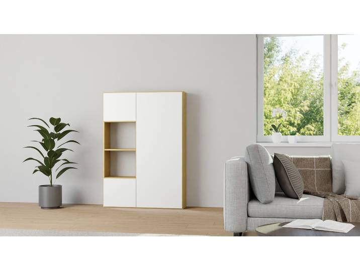 Regal skandinavischer Stil Eiche Natur geölt