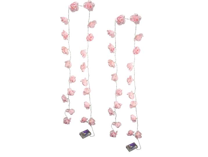 LED-Lichterkette I.GE.A. Rose , rosa, Ø:6cm, Lichterketten, LED-Lichterkette