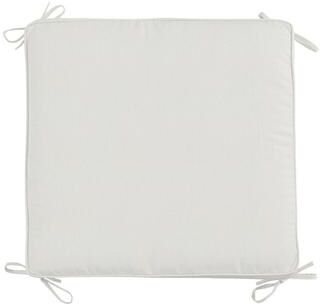 Replacement Ottoman Cushion with Zipper - 24x23 - Fast Dry, Canvas White Sunbrella - Ballard Designs