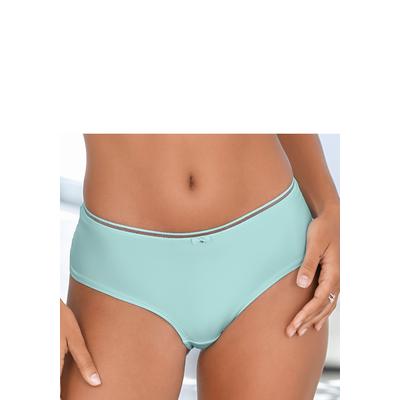 Panty LASCANA "Tiziana", Damen, Gr. 36/38, grün (türkis), Spitze, Obermaterial: 84% Polyamid, 16% Elasthan, Unterhosen Panty, mit modischer Zierkante und hübschen Accessoires