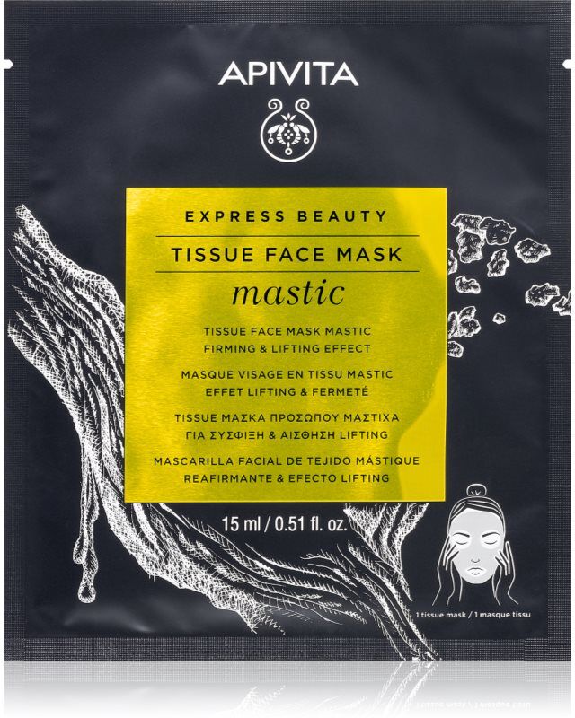 Apivita Express Beauty Lifting Tissue Face Mask Mastic Lifting-Tuchmaske 15 ml