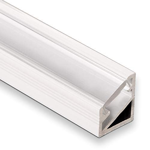 SOTECH 5 x LED Hoekprofiel-66 wit/klaar 2m voor LED strips