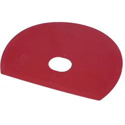 FBK Teigschaber, 160 x 125 mm, Polypropylen, mit Loch, voll detektierbar, rot