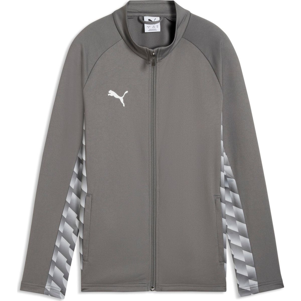 Puma teamLIGA26 Training Jacket Jr flat medium gray-puma white-flat light gray (13) 116 659729-13-116