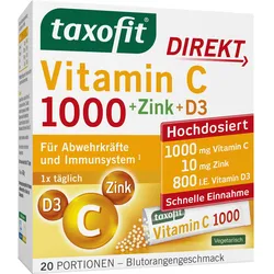 Taxofit Vitamin C 1000 Direktgranulat + Zink + D3 20 ST