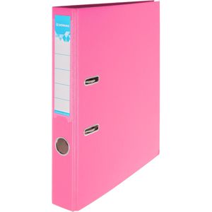 DONAU Ordner 3950001-30 Klassik, A4, 5cm, Kunststoffordner, pink