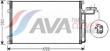 Ava Clever Choice Kondensator, Klimaanlage Vo5139 Für Volvo