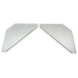 HEADLINER Indio Corner Shelves (Pair), silber/weiss