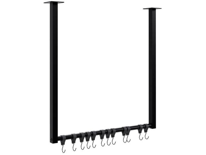 CLP Kleiderstange Metall Schwarz, 60x60x7 cm, Garderobe, Garderobenständer