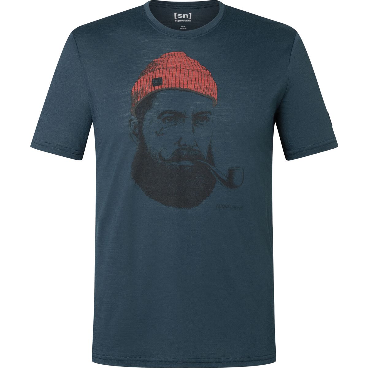 Super.Natural M SN Sailor Tee blueberry/jet black/high risk red (X45) S SNMP01120X45S