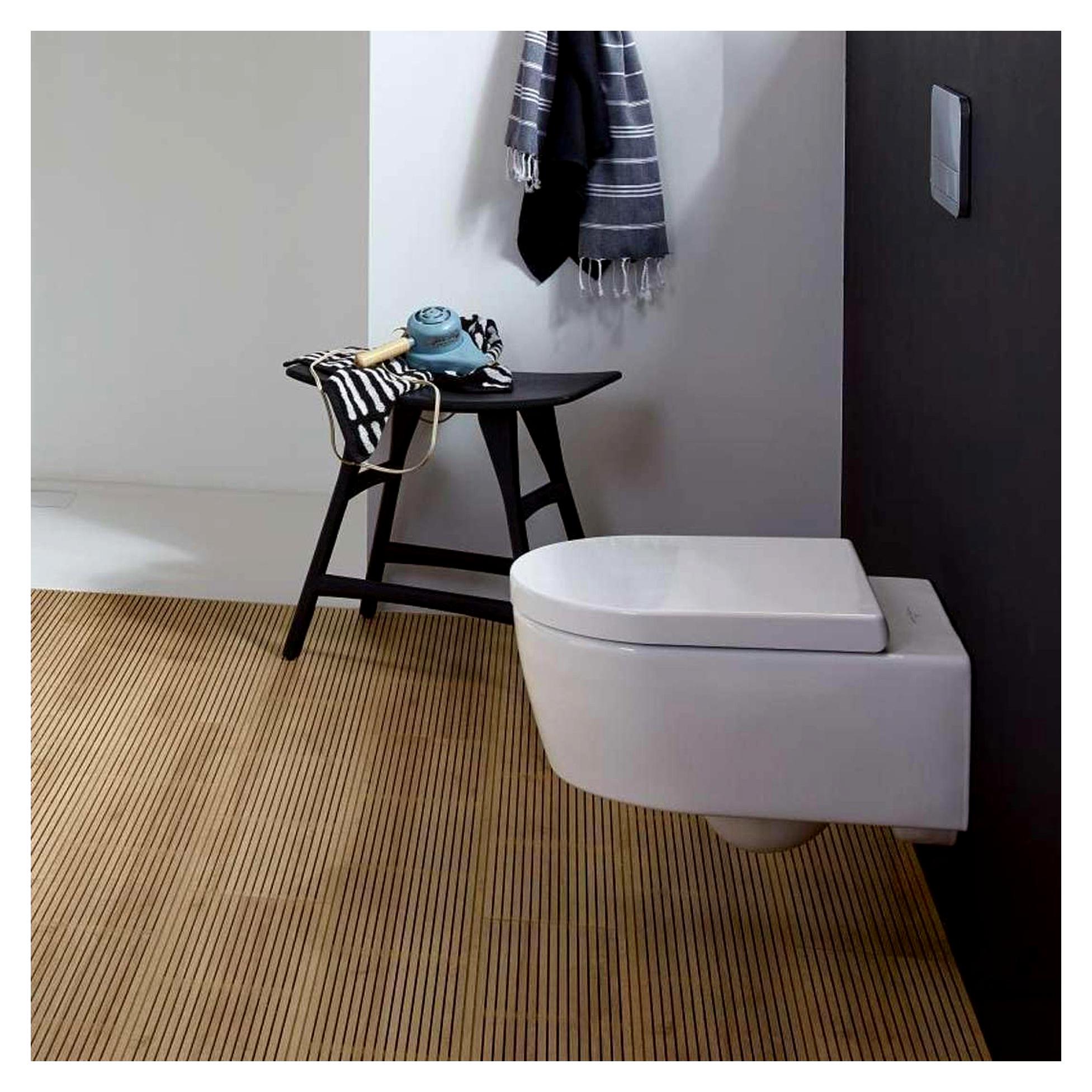 V&B Combi-Pack Avento C-plus DirektFlush mit WC-Sitz Softclose in Weiß