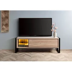 Lowboard Akazie / Altholz 180x40x60 natur lackiert DENVER #115
