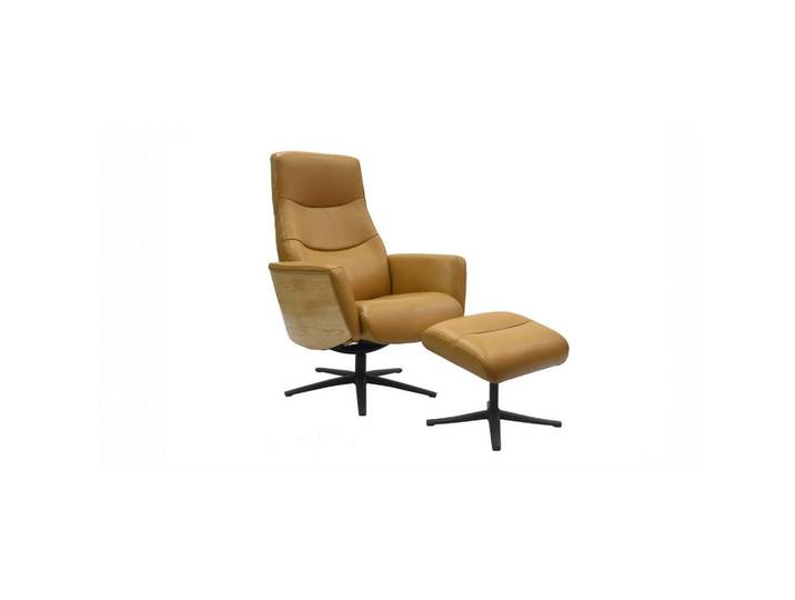 Kawola Relaxsessel Vanitas Kastanienbraun Leder Relaxfunktion, Kastanienfarben, Metall, Füllung: Schaumstoff, 75x108x86 cm, Wohnzimmer, Sessel, Relaxsessel