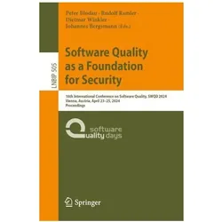 Software Quality as a Foundation for Security, Fachbücher von Peter Bludau, Johannes Bergsmann, Rudolf Ramler, Dietmar Winkler